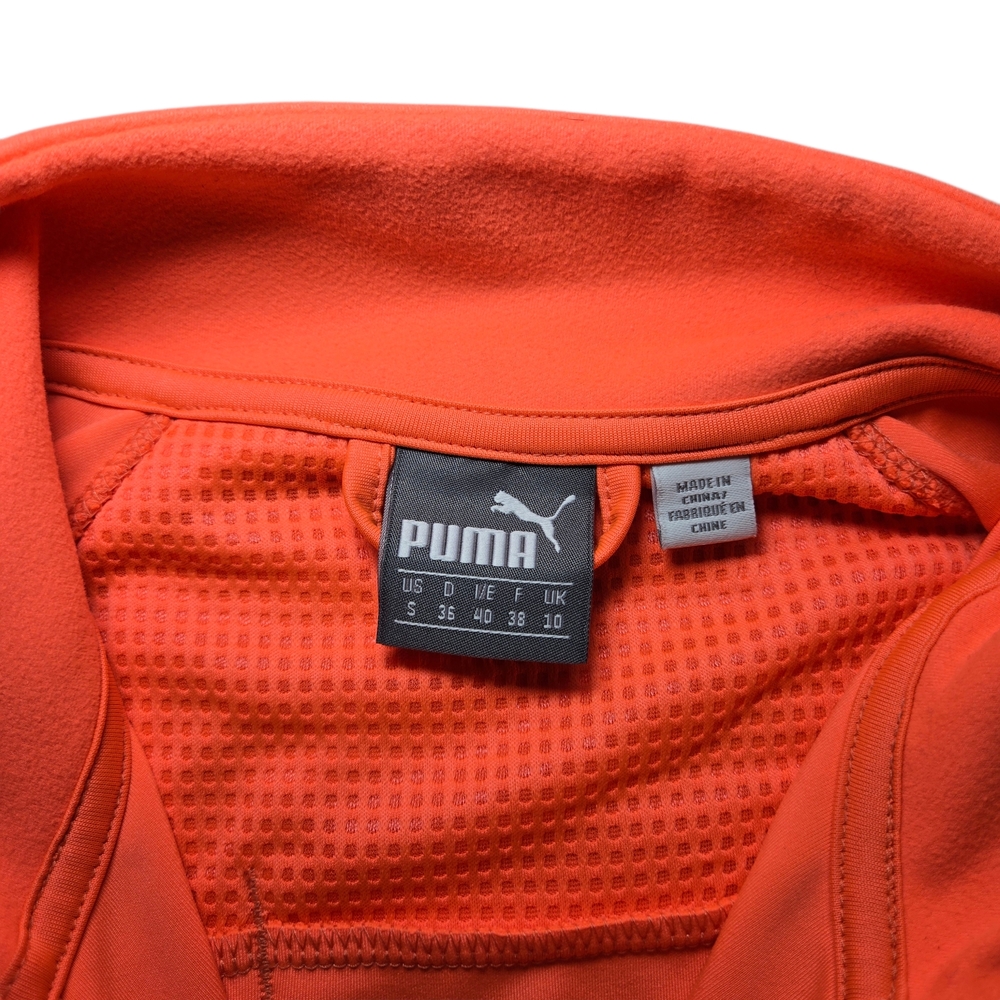 Puma Women's Bright Orange Full-Zip Jacket - Picture 7 of 9